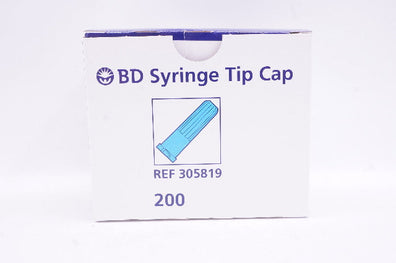 BD 305819 Syringe Tip Cap - Box of 40